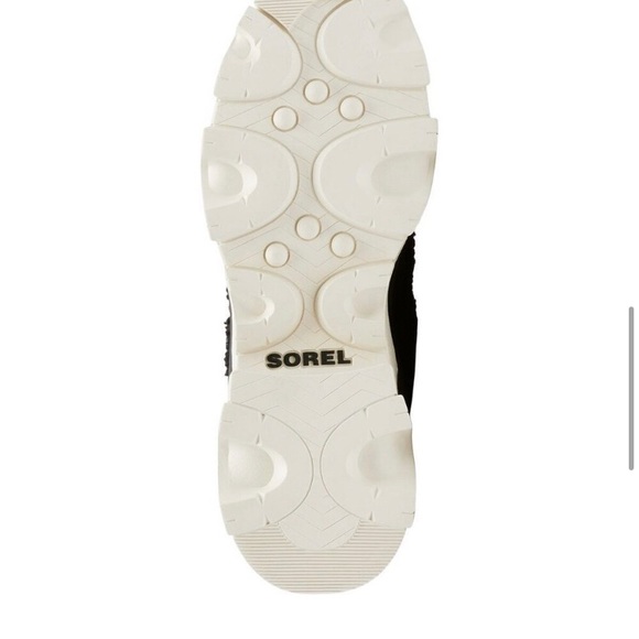 Sorel Brex Fleece Black Leather Waterproof Boots Size 6 - Picture 6 of 9